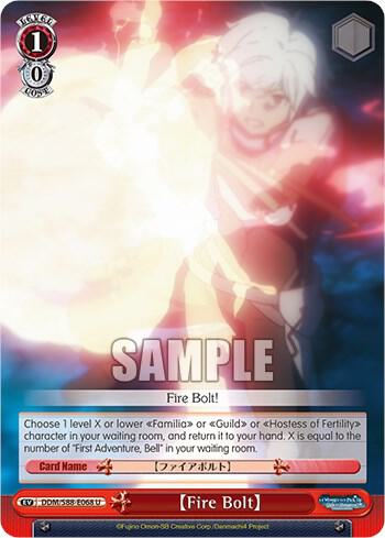 Fire Bolt, Is it Wrong to Try to Pick Up Girls in a Dungeon? DDM/S88-E068 U