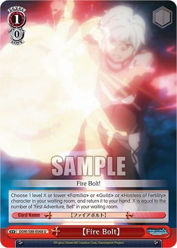 Fire Bolt, Is it Wrong to Try to Pick Up Girls in a Dungeon? DDM/S88-E068 U