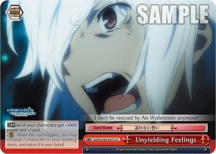 Unyielding Feelings, Is it Wrong to Try to Pick Up Girls in a Dungeon? DDM/S88-E072 CC