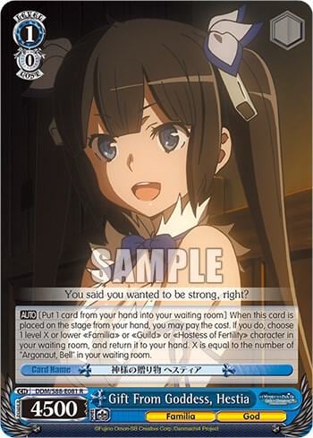 Gift From Goddess, Hestia, Is it Wrong to Try to Pick Up Girls in a Dungeon? DDM/S88-E081 R