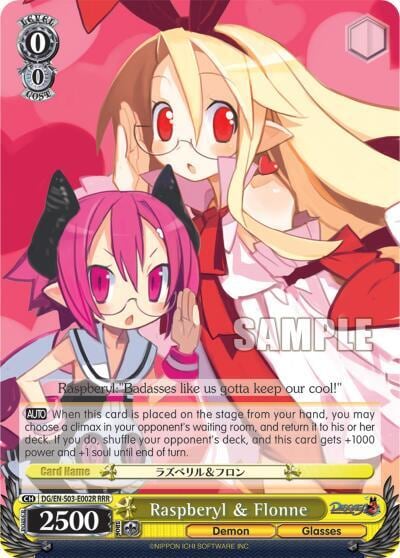 Raspberyl & Flonne (RRR), Disgaea DG/EN-S03-E002R RRR