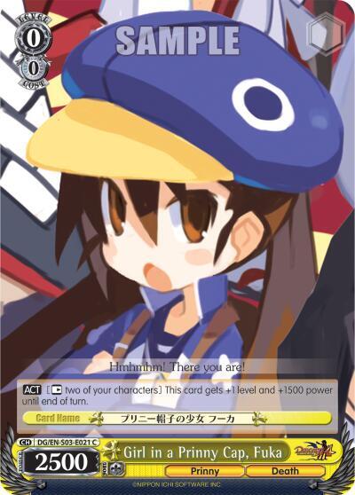 Girl in a Prinny Cap, Fuka, Disgaea DG/EN-S03-E021 C