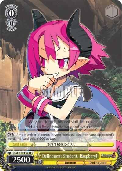 Delinquent Student, Raspberyl, Disgaea DG/EN-S03-E031 C