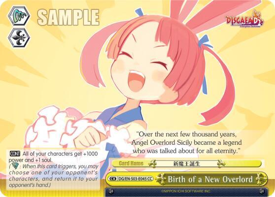 Birth of a New Overlord, Disgaea DG/EN-S03-E045 CC