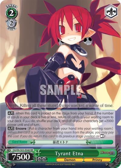 Tyrant Etna, Disgaea DG/EN-S03-E048 RR