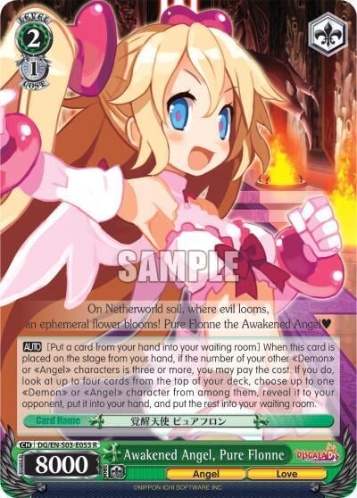 Awakened Angel, Pure Flonne, Disgaea DG/EN-S03-E053 R