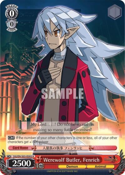 Werewolf Butler, Fenrich, Disgaea DG/EN-S03-E093 R