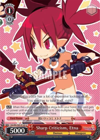 Sharp Criticism, Etna, Disgaea DG/EN-S03-E105 U
