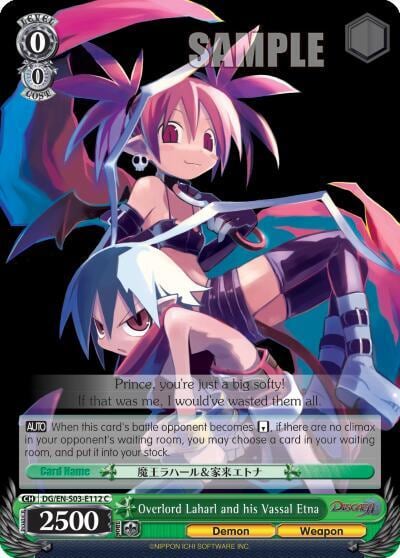 Overlord Laharl and his Vassal Etna, Disgaea DG/EN-S03-E112 C