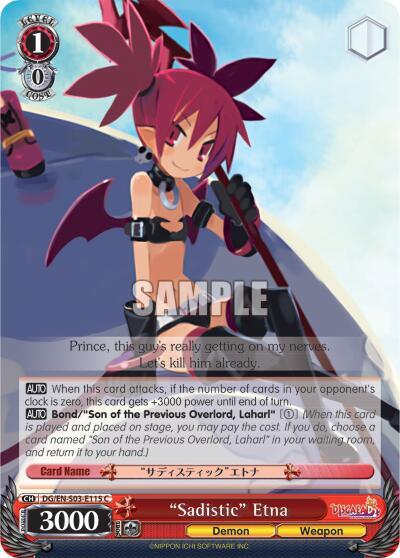 "Sadistic" Etna, Disgaea DG/EN-S03-E115 C
