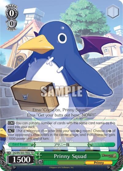 Prinny Squad (TD), Disgaea DG/EN-S03-TE02 TD