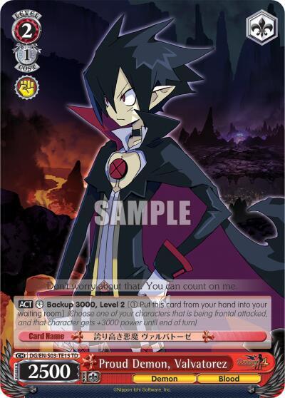 Proud Demon, Valvatorez, Disgaea DG/EN-S03-TE15 TD