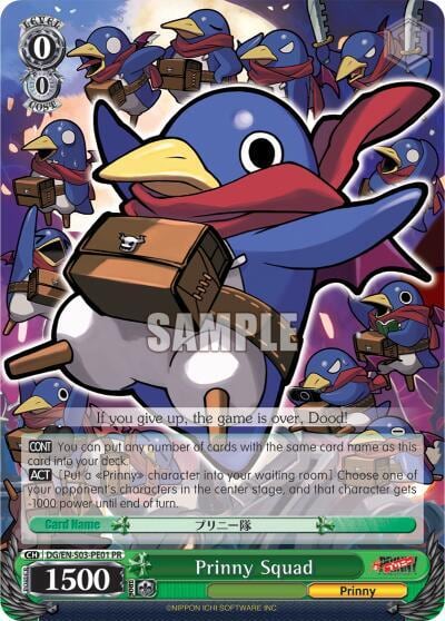 Prinny Squad (Alternate Art Promo), Disgaea DG/EN-S03-PE01 PR
