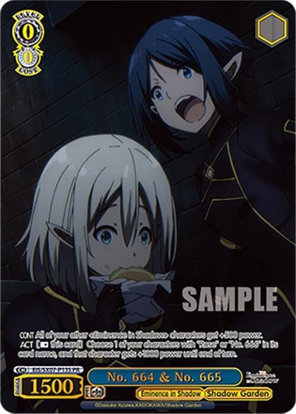 No. 664 & No. 665 (PR) (Foil), The Eminence in Shadow EIS/SX07-P13S