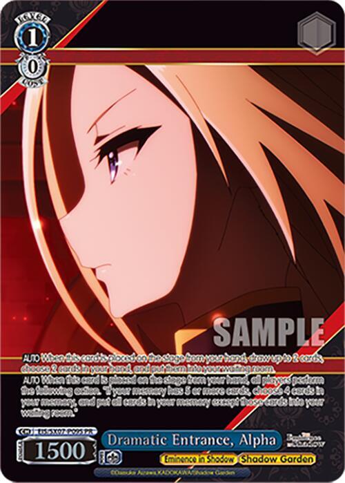 Dramatic Entrance, Alpha (PR) (Foil), The Eminence in Shadow EIS/SX07-P09S