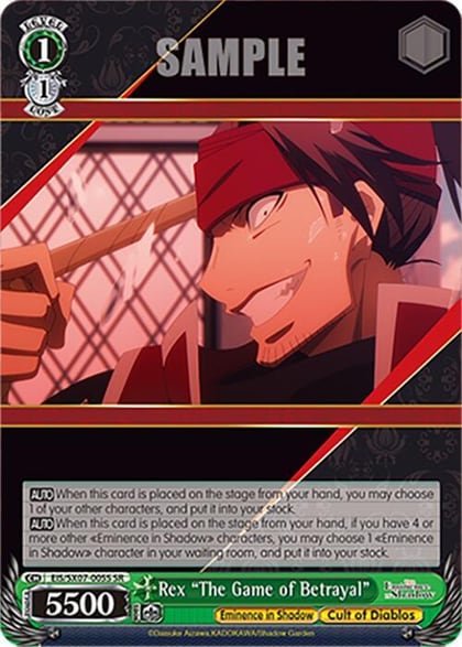 Rex "The Game of Betrayal" (SR), The Eminence in Shadow EIS/SX07-005S