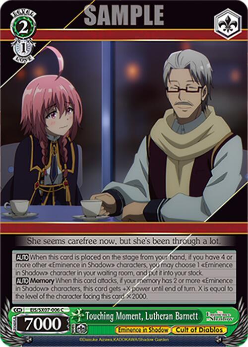 Touching Moment, Lutheran Barnett, The Eminence in Shadow EIS/SX07-006