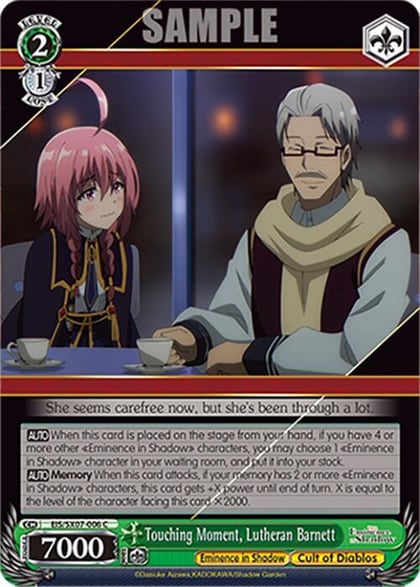 Touching Moment, Lutheran Barnett, The Eminence in Shadow EIS/SX07-006