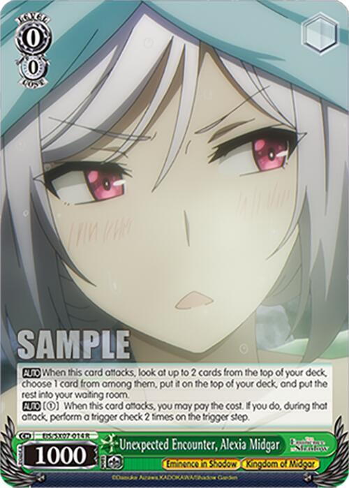 Unexpected Encounter, Alexia Midgar, The Eminence in Shadow EIS/SX07-014