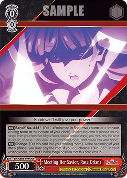 Meeting Her Savior, Rose Oriana (SR), The Eminence in Shadow EIS/SX07-028S