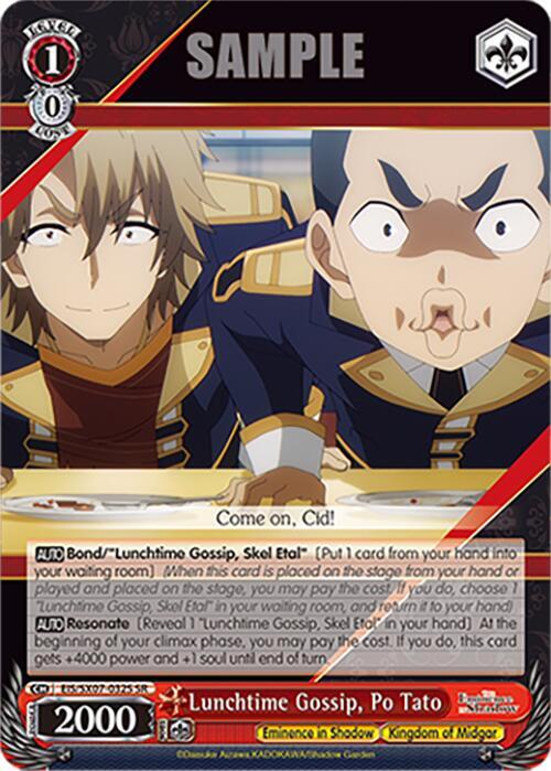 Lunchtime Gossip, Po Tato (SR), The Eminence in Shadow EIS/SX07-032S
