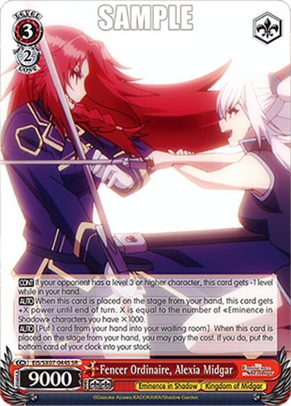 Fencer Ordinaire, Alexia Midgar (SR), The Eminence in Shadow EIS/SX07-044S