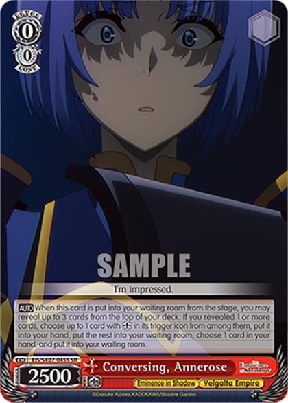 Conversing, Annerose (SR), The Eminence in Shadow EIS/SX07-045S