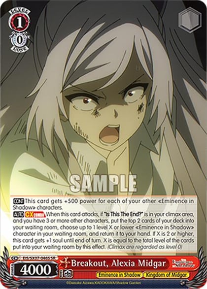 Breakout, Alexia Midgar (SR), The Eminence in Shadow EIS/SX07-046S