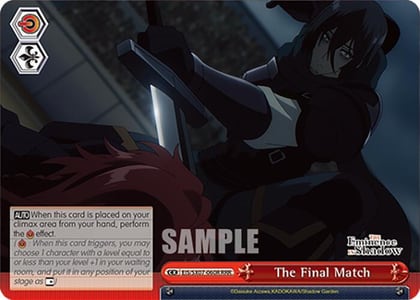 The Final Match (RRR), The Eminence in Shadow EIS/SX07-060R