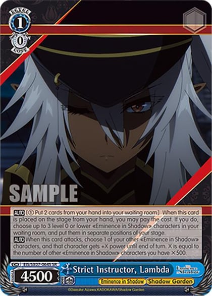 Strict Instructor, Lambda (SR), The Eminence in Shadow EIS/SX07-064S