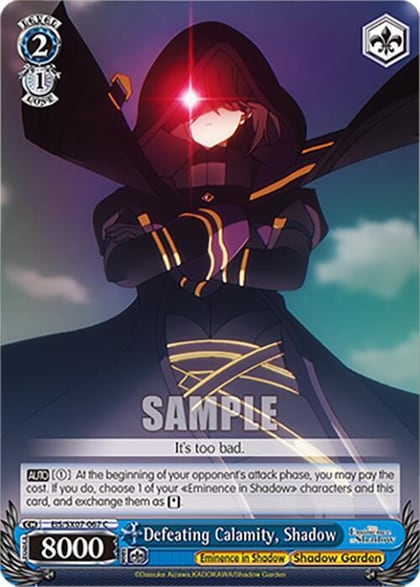 Defeating Calamity, Shadow, The Eminence in Shadow EIS/SX07-067