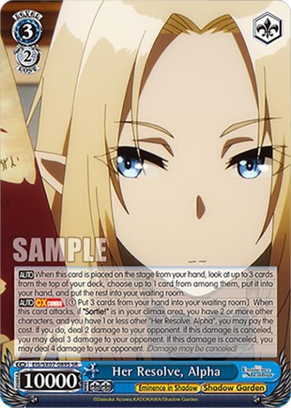 Her Resolve, Alpha (SR), The Eminence in Shadow EIS/SX07-089S