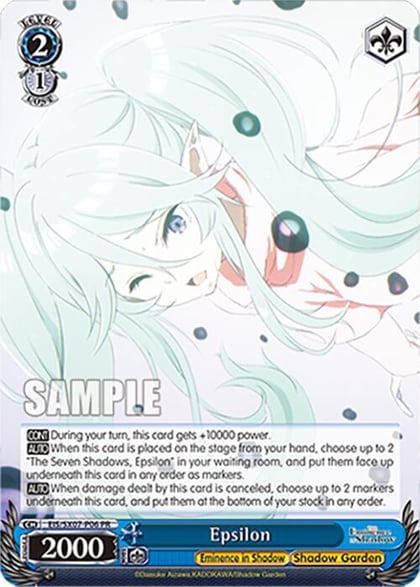 Epsilon (PR), The Eminence in Shadow EIS/SX07-P06
