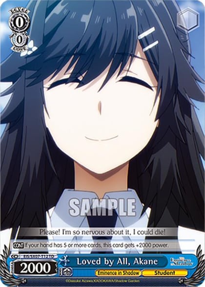 Loved by All, Akane, The Eminence in Shadow EIS/SX07-T12