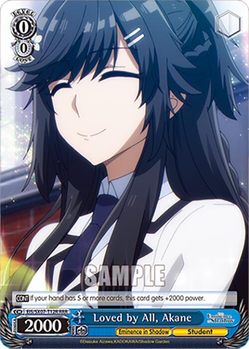 Loved by All, Akane (RRR), The Eminence in Shadow EIS/SX07-T12R