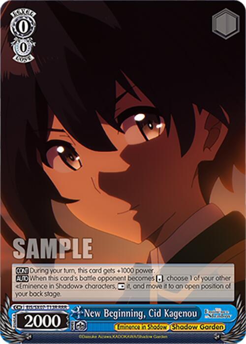 New Beginning, Cid Kagenou (RRR), The Eminence in Shadow EIS/SX07-T13R