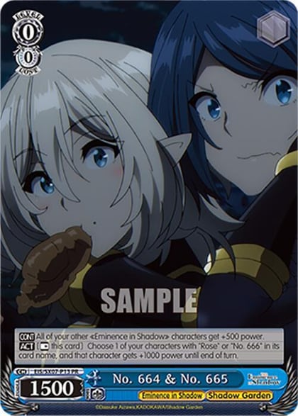 No. 664 & No. 665 (PR), The Eminence in Shadow EIS/SX07-P13