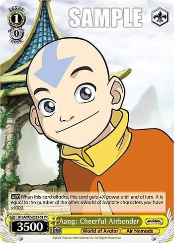 Aang: Cheerful Airbender, Bushiroad Event Cards ATLA/BCS2023-01 PR