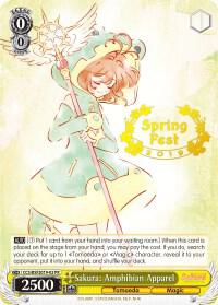 Sakura: Amphibian Apparel (Spring Fest 2019), Bushiroad Event Cards CCS/BSF2019-02 PR