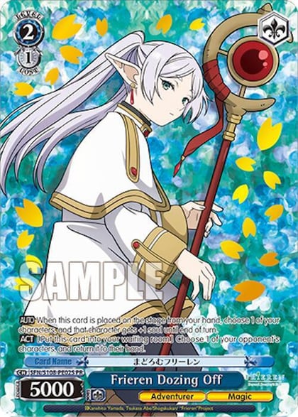 Frieren Dozing Off (Foil), Bushiroad Event Cards SFN/S108-PE02S PR