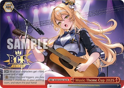 Music Theme Cup 2025 (Foil), Bushiroad Event Cards WS/BCS2526-10S PR