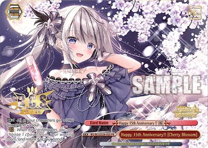 Happy 15th Anniversary!! [Cherry Blossom] (Foil), Bushiroad Event Cards WS/BCS2526-05S