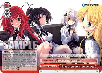 Rias Gremory's Entourage, Fujimi Fantasia Bunko Vol.2 Fdd/W120-E110 CR