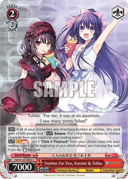 Teatime For Two, Kurumi & Tohka, Fujimi Fantasia Bunko Vol.2 Fdl/W120-E096 U