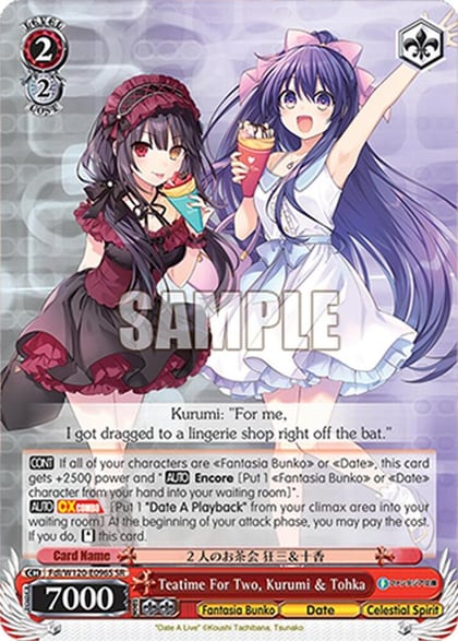 Teatime For Two, Kurumi & Tohka (SR), Fujimi Fantasia Bunko Vol.2 Fdl/W120-E096S SR