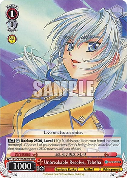 Unbreakable Resolve, Teletha, Fujimi Fantasia Bunko Vol.2 Ffp/W120-TE06 TD
