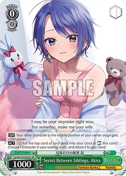 Secret Between Siblings, Akira (SR), Fujimi Fantasia Bunko Vol.2 Fgi/W120-E043S SR