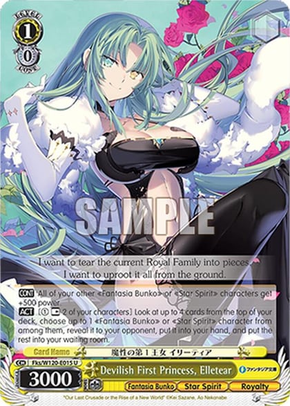 Devilish First Princess, Elletear, Fujimi Fantasia Bunko Vol.2 Fks/W120-E015 U