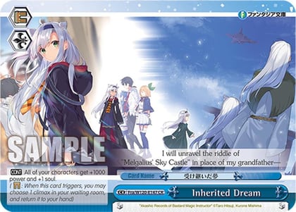 Inherited Dream, Fujimi Fantasia Bunko Vol.2 Fra/W120-E147 CR