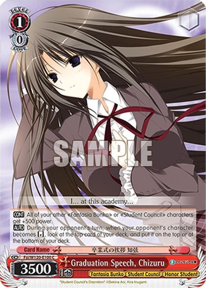 Graduation Speech, Chizuru, Fujimi Fantasia Bunko Vol.2 Fsi/W120-E100 C
